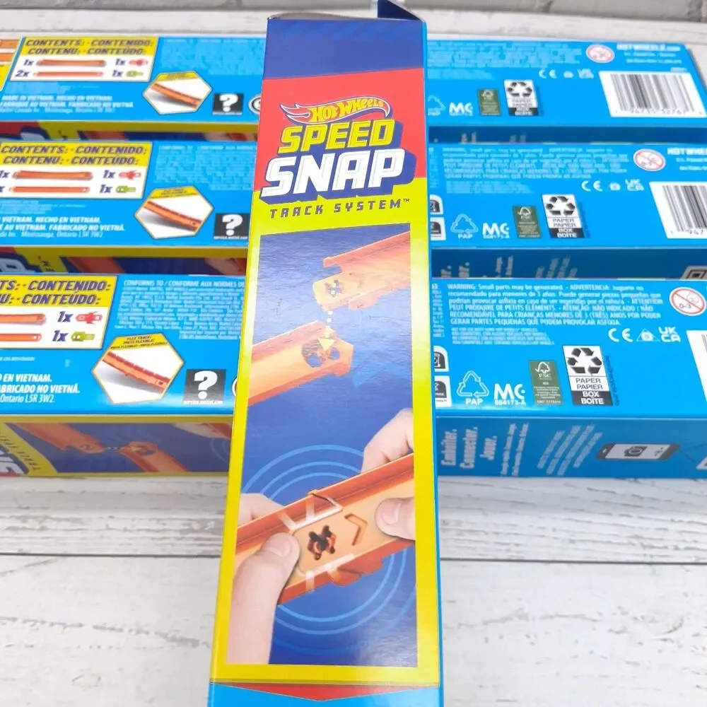 Hot Wheels Track Creator Straight Track Pack (3 Straight + 2 Adapters) Lot Of 5